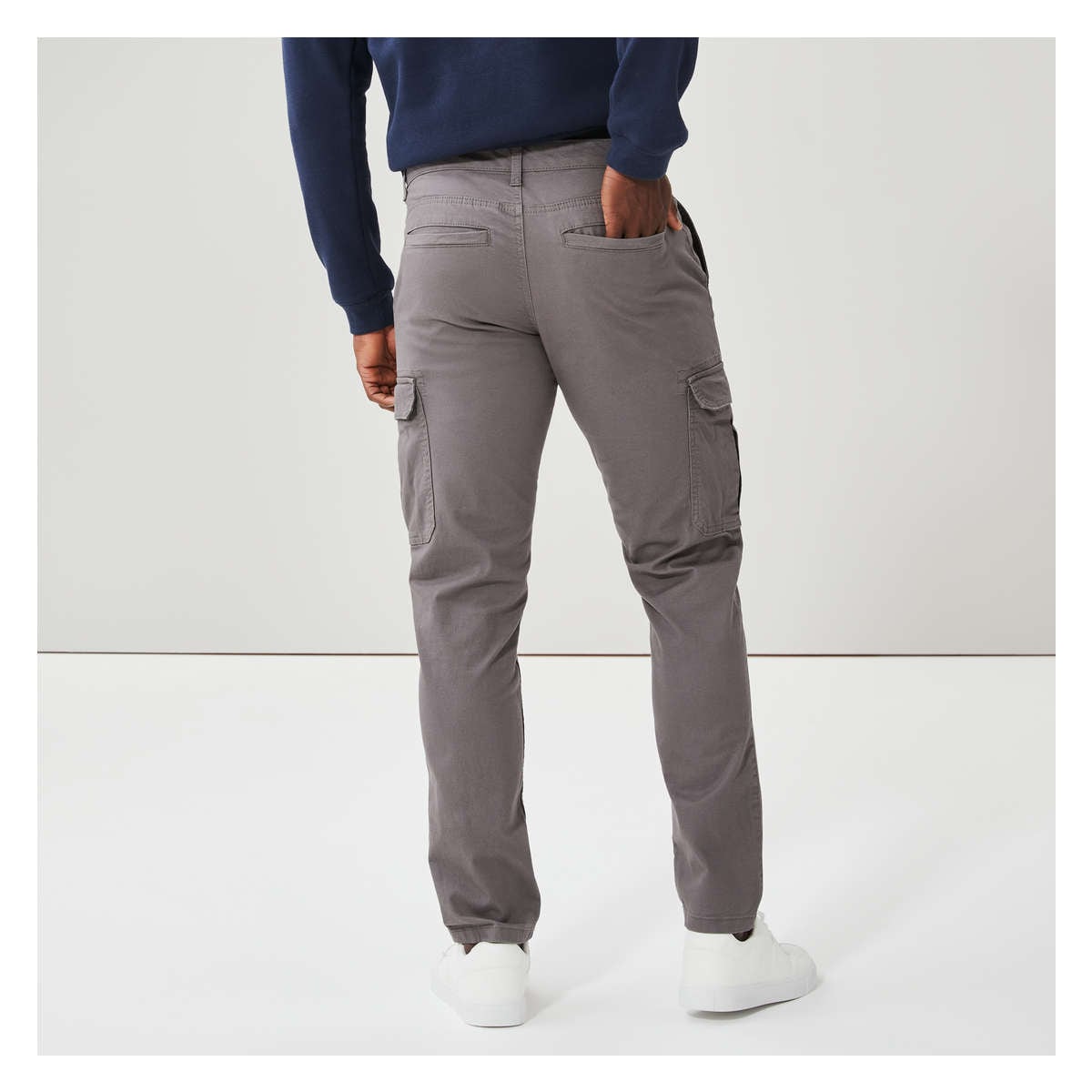 Men's Flex Cargo Pant in Dark Grey from Joe Fresh